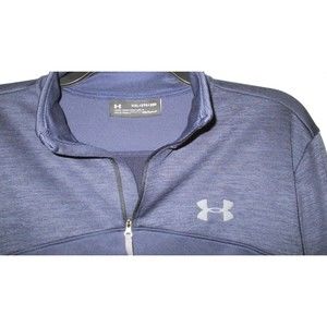 NWOT Navy Under Armour 1/4 Zip Pullover Mens Size XXL 2XL Loose Fit Cold Gear